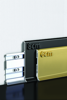 JDLK Internet-famous snap-on aluminum alloy baseboard