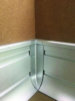 Aluminum Alloy Wall-Mounted Backing Plate Series JL100B2 Model (Flat Edge)