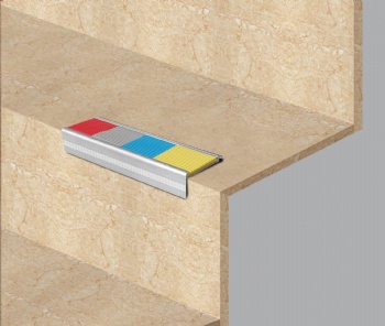 Aluminum alloy stair anti-slip strip (with adhesive strip series) JFH40C-Y/T/X/H010