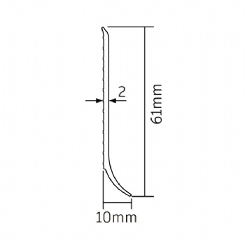 PVC skirting F60-D